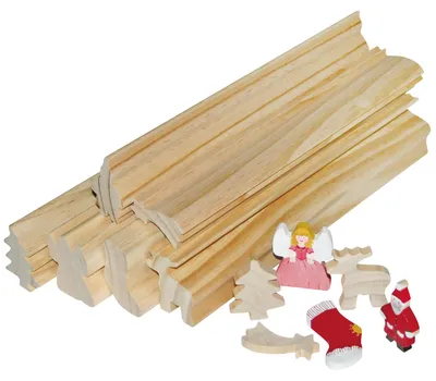 Obrázok produktu pre EDUPLAY 210-048 Vianočná lišta, 6 tyčiniek, prírodná