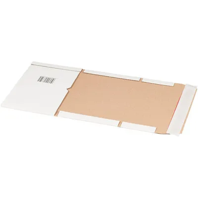 Produktbild von 25x Universalverpackung 249x165mm bis 60mm Höhe Selbstklebeverschluss Aufreißfaden A5+ weiß