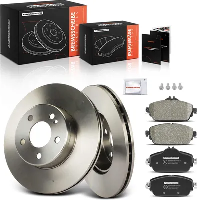 Image de Frankberg 2x disques de frein 4x plaquettes de frein avant pour Mercedes-Benz Classe C W205 A205 C205 S205