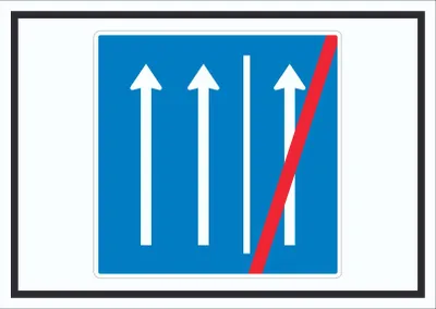 Produktbild von Schild Seitenstreifen nicht mehr befahren Symbol A3 (297x420mm)