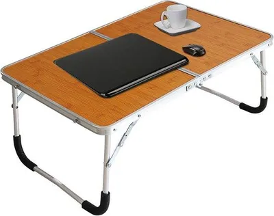 Produktbild von Famanu Laptop-Tisch für Bett und Sofa - Klappbar und mit Stauraum