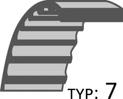 Obrázek produktu pro Zametací stroj CEDRUS s pásovým pohonem ZM01 /15x766/ 030177