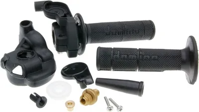 Produktbild von Gasgriff Set DOMINO Cross 2T Kurzhub universal Roller Moped Motorrad Quad Enduro