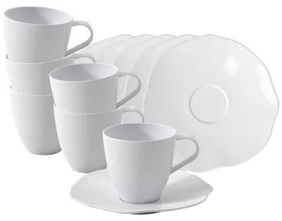 Produktbild von Villeroy & Boch Pura Kaffeetasse mit Untertasse 150 ml 6er Set