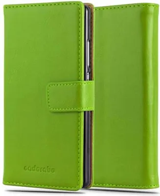 Obrázek produktu pro Cadorabo pouzdro pro Huawei P8 Protective Case in Green Kryt na mobilní telefon Pouzdro typu kniha Pouzdro Luxury