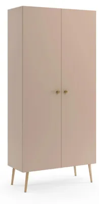 Obrázok produktu pre Policová skriňa 87 cm NILSA - béžová / hnedá