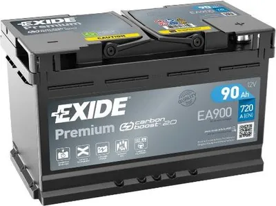 Image de Batterie automobile Exide EA900 Premium Carbon Boost 90 Ah 720 A