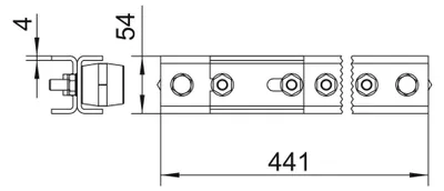 Produktbild von OBO Bettermann Potentialausgleichsschiene 10xM10 EX PAS 10