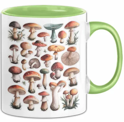 Produktbild von Pilzliebhaber Tasse Geschenkidee Pilz Fan Geschenkidee Lustig (Grün)