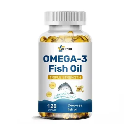 Obrázek produktu pro Omega-3 Fish Oil 3600 mg + EPA & DHA (120 kapslí) doplněk stravy, srdce, krevní oběh, mozek, paměť, soustředění, imunitní systém
