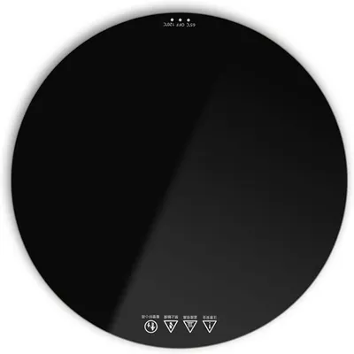 Elektrische Speisenwärmerplatte 25 cm, 2 Temperaturstufen, schwarz