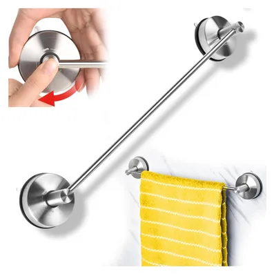 Obrázek produktu pro Držák na ručníky s přísavkou, vyrobený z nerezové oceli, délka 42,8 cm