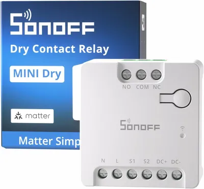 Produktbild von SONOFF MINI-D WiFi Dry Contact Smart Switch Matter 2.4GHz AC/DC (MINI-D)