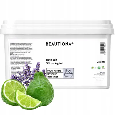 Obrázek produktu pro Beautiona koupelová sůl levandule a bergamot 2,5 kg