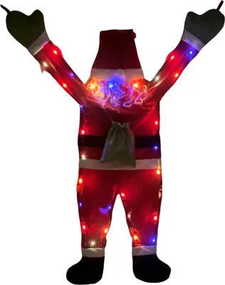 Produktbild von Großer Weihnachtsmann-Anhänger, niedlicher kletternder Weihnachtsmann zum Aufhängen, für die Außendekoration an Dach, Fenster oder Wand