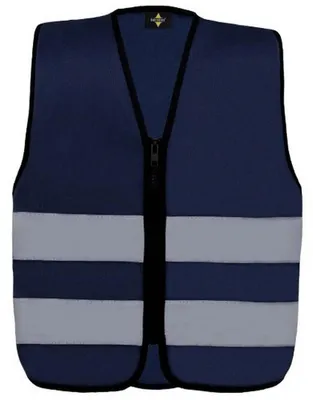 Productafbeelding van Korntex - "Aalborg" veiligheidsvest met hoge zichtbaarheid voor kinderen, model LT6182 (104) (marineblauw)
