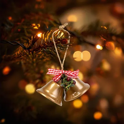Image de Décoration de Noël - clochette - couleur marron