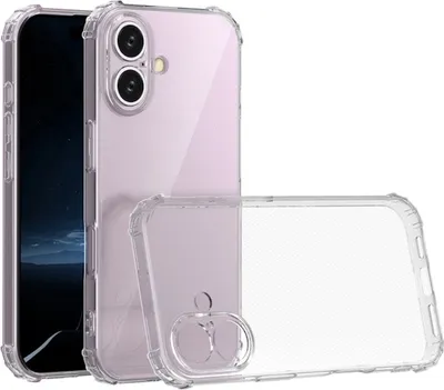 Image de Coque de protection en TPU antichoc pour Apple iPhone 16, transparente