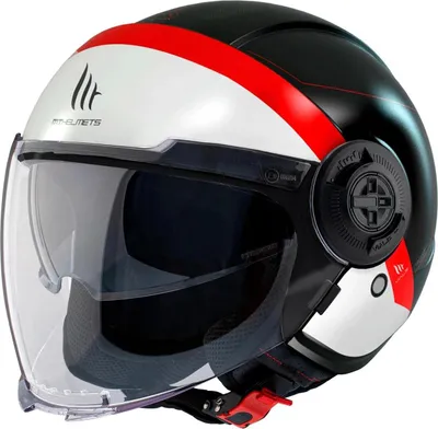 Produktbild von Mt Helmets Viale Sv S 68 Unit Jethelm Rot,Schwarz S Rot,Schwarz S