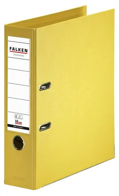 Produktbild von Ordner Chromocolor A4 PP 80mm gelb Packung mit 10 Stück