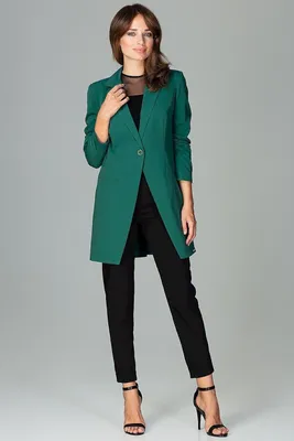 Produktbild von Lenitif Lange Jacke für Frauen Javonte K497 grün XL