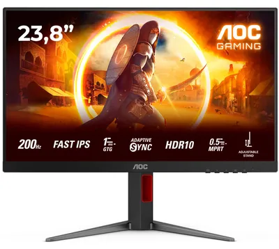 Image de AOC 23.8" 24G4HA 16 09 2xHDMI+DP black/red - Écran plat (TFT/LCD)