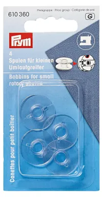 Produktbild von Prym Nähmaschinenspulen kleiner Umlaufgreifer 21,2mm transparent