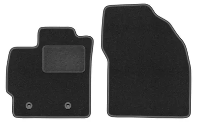 Obrázok produktu pre Predné velúrové koberce pre: Toyota Prius III 2009-2011 (hatchback) – 2 ks, grafitové, na mieru – Wielganizator LUX