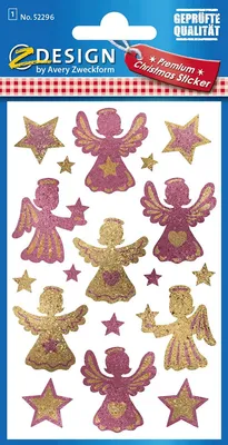 Produktbild von AVERY Zweckform 52296 AVERY Zweckform ZDesign Weihnachts-Sticker "Engel"