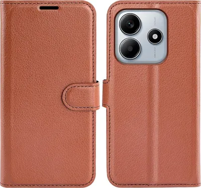 Produktbild von Xiaomi Redmi Note 14 5G Hülle - Coverup Klapphülle - Braun