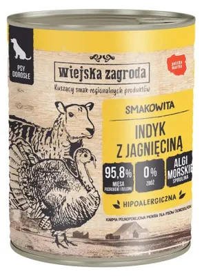 Obrázok produktu pre Wiejska Zagroda Mäso z morčacieho a jahňacieho mäsa 800g
