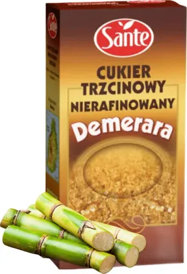 Obrázek produktu pro Sante Nerafinovaný třtinový cukr Demerara 500 g Náhrada bílého cukru