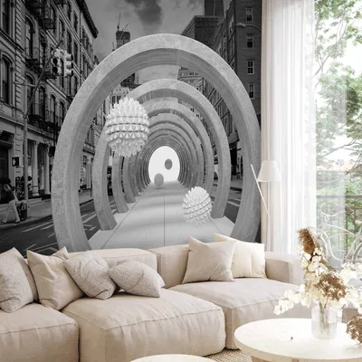 Produktbild von Selbstklebende Folie Fototapete - Portal 245x175 cm 3D d-A-0118-a-a