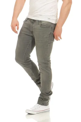Produktbild von Jack & Jones 12109954, Grau, Jeans, Baumwolle, Elasthan, Nicht bleichen, Natürliche Trocknung, Nicht chemisch reinigen