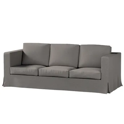Produktbild von Dekoria Bezug für Karlanda 3-Sitzer Sofa nicht ausklappbar, lang, dunkelgrau, Bezug für Sofa Karlanda 3-lang