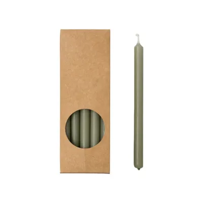 Productafbeelding van Rustik Lys - Doosje met lange kaarsen in potloodvorm, model 'Finn' (set van 20, eucalyptusgeur)