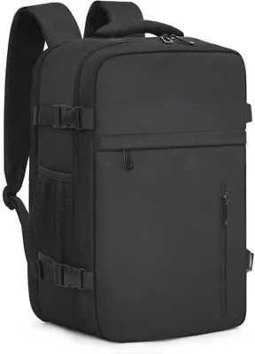 Produktbild von Unyqoos Kompakte Multifunktionale Reisetasche für Fluggesellschaften mit Laptopfach - Schwarz, 40x20x25 cm, 20L