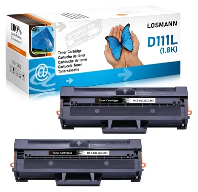 Immagine prodotto di Toner compatibile LOSMANN D111L per Samsung MLT-D111L MLT-D111S, adatto per i modelli Xpress M2020W, M2021, M2021W, M2022, M2022W, M2026, M2026W, M2070, M2070F, M2070FW, M2070, M2070W, M2071FH, M2071FW, M2071HW, M2071 (2 cartucce nere)