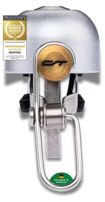 Produktbild von Fahrrad-Klingel CONTEC Copendingen, Mini-Klingel Messing Edelstahl, 22,2 & 31,8