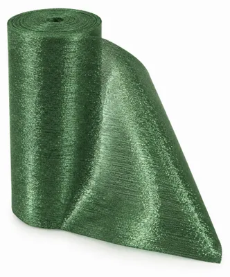 Produktbild von G.schmückt Tischläufer Weihnachten 28cm, Tischband Advent Deko zuschneidbar auf Rolle, Glänzend Grün 6 Meter