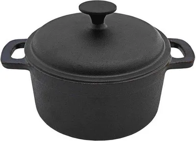Obrázok produktu pre Liatinová panvica 20 cm s pokrievkou na grilovanie