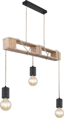 Produktbild von Globo Lighting Hängeleuchte Metall schwarz matt, 3x E27