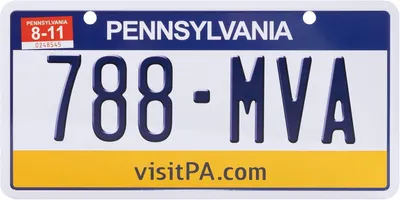 Produktbild von USA Kennzeichen Blech, 788-MVA , Pennsylvania (1)