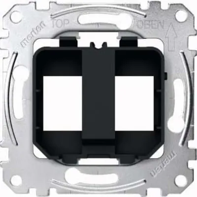 Produktbild von Merten MEG4566-0003, Aluminium, Schwarz, Schraubenlos, 1 Stück(e)