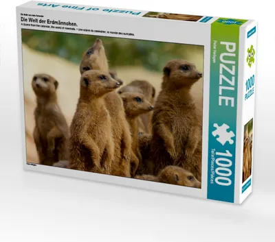 Produktbild von Calvendo Ein Motiv aus dem Kalender Die Welt der Erdmännchen. 1000 Teile Puzzle quer 640x480mm, Hebgen Peter; 7289586
