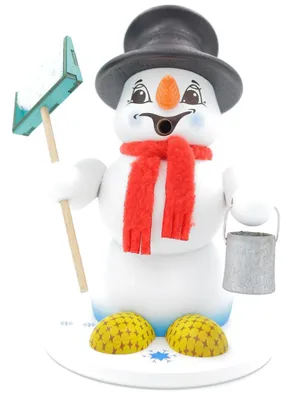 Obrázek produktu pro Kuhnert Erzgebirge - Sněhulák kuřák 19cm - Sníh