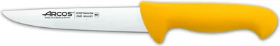 Immagine prodotto di Coltello da macellaio Arcos colore - Prof 294600 acciaio inox nitrum e mango lama ergonomica in polipropilene giallo e lama da 16 cm, vetrina
