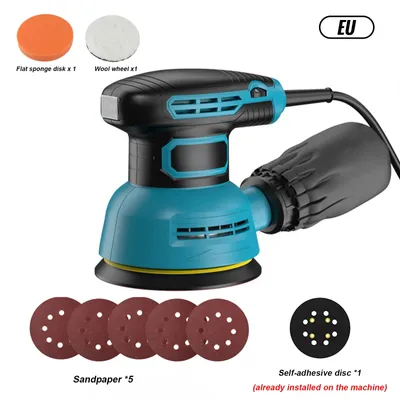 Produktbild von Polier- und Schleifmaschine - Winkelpoliermaschine - 300 W - 12.000 U/min - 220 V - Handgeführt - Mit Polierschwamm