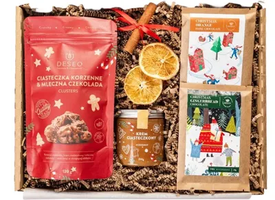 Produktbild von ORIGONUTS by DESEO - Weihnachtsschokolade - Schokolade Geschenk - Feinkost Geschenkset mit handwerklicher Schokolade - Fertiges Süßes Weihnachtsgeschenk für Frauen und Männer - Set Nr.2