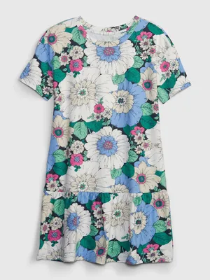 Produktbild von GAP Kinderkleid mit Blumenmuster XS